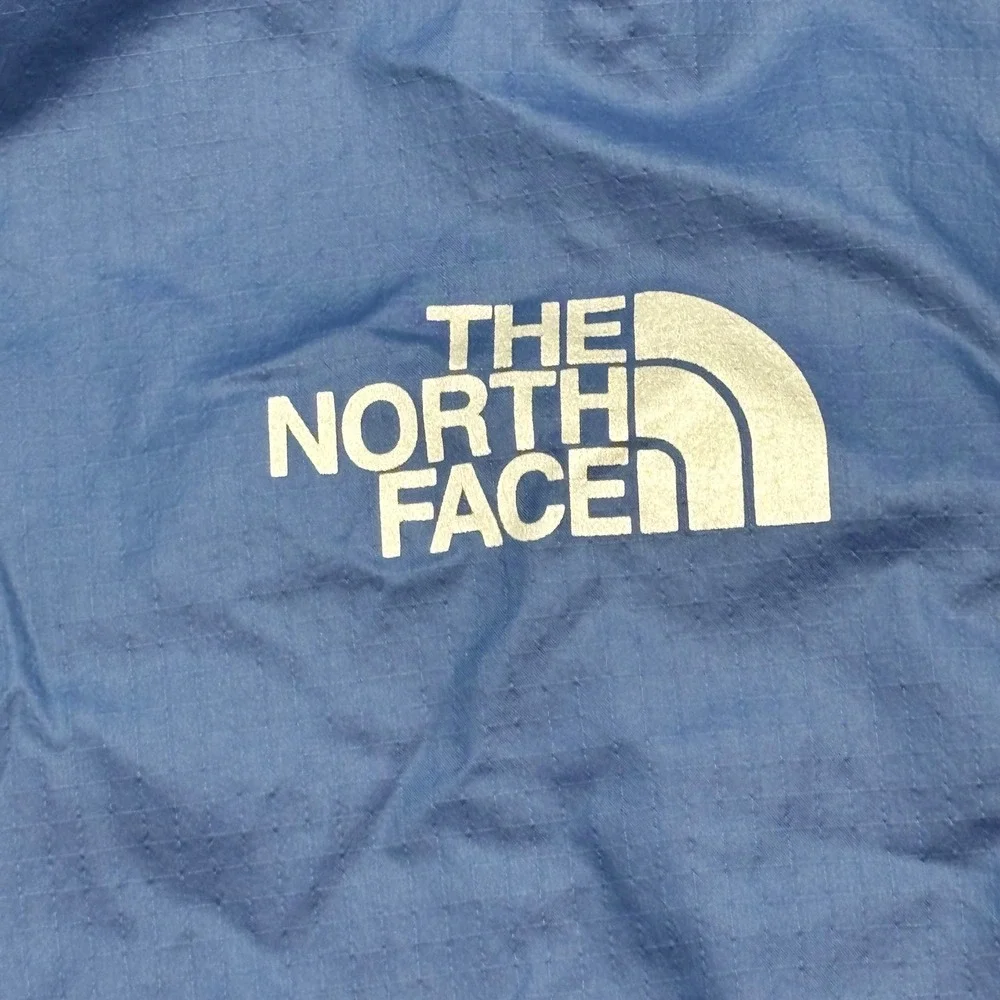 The North Face‎ Mens XL Primaloft Jacket Full Zip Blue Thumb Hole Micro Puffer